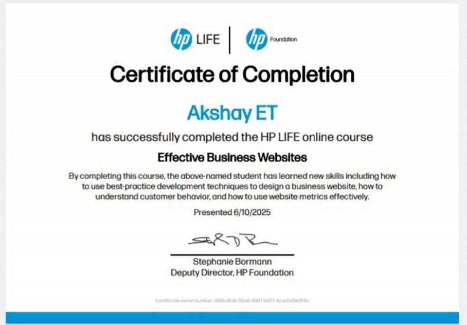 Certificates