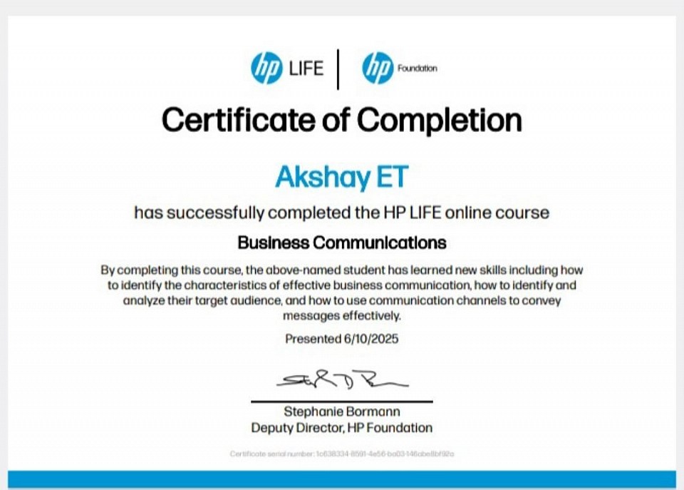 Certificates